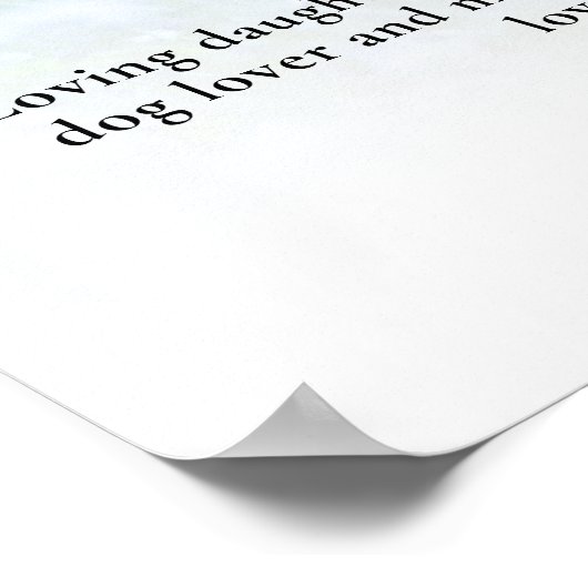 Poster Belles Fleurs Célébration de la Vie Photo Funérail (Coin)