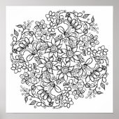 Poster Belles Fleurs Couleur (Devant)