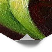Poster Belles orchidées dans une composition artistique (Coin)