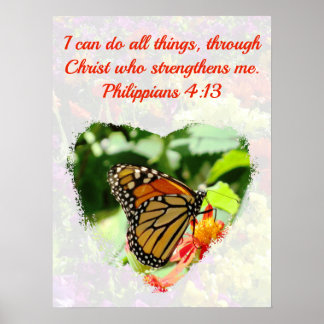 POSTER BELLES PHILIPPIENNES BOUTTERFLY 4:13 BIBLE VERSE