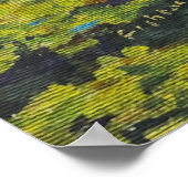 Poster Belles réflexions de couleurs d'automne (Coin)