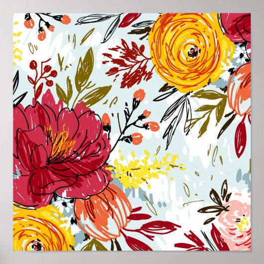Poster Belles Roses (Devant)