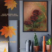 Poster Belles Roses d'Automne