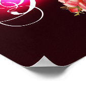 POSTER BELLES ROSES ROSES MONOGRAMME (Coin)