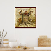Poster Belles Timbres de Champignons ~ Toadstool Ukraine (Cuisine)