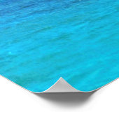Poster Belles vagues turquoise de l'océan (Coin)