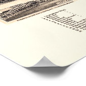 Poster Bellevue, OH Carte panoramique - 1888 (Coin)