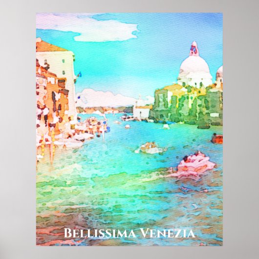 Poster ** Bellissima Italien Langue Venise Venezia Soft (Devant)