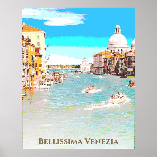 Poster ** Bellissima Italien Langue Venise Venise Poste (Devant)