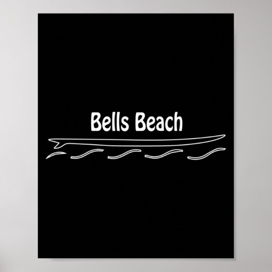 Poster Bells Beach Australie Surfboard à une dérive Surfi (Devant)