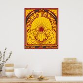 POSTER BELLS BEACH VICTORIA AUSTRALIA SURFBREAK SURF (Cuisine)