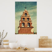 Poster Belltower Mission San Miguel Arcangel (Cuisine)