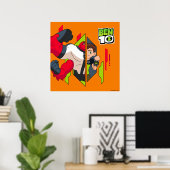Poster Ben 10 Transformation de l'ADN à quatre armes (Bureau à domicile)