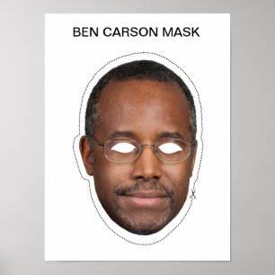 Poster Ben Carson Mask