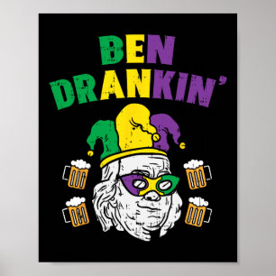 Poster Ben Drankin Franklin Président des États-Unis Funn