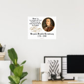 Poster Ben Franklin - bière (Bureau à domicile)