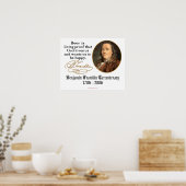 Poster Ben Franklin - bière (Cuisine)