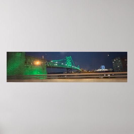 Poster Ben Franklin Bridge Philadelphie (Devant)
