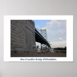 Poster Ben Franklin Bridge Philadelphie Photo