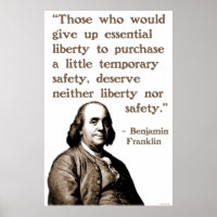 Ben Franklin sur la liberté et la sécurité