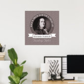 Poster Ben Franklin : Une demi-vérité est souvent un gran (Bureau à domicile)