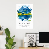 Poster Ben Nevis aquarelle 1 (Bureau à domicile)