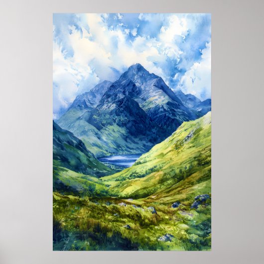 Poster Ben Nevis Aquarelle 2 (Devant)