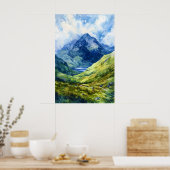 Poster Ben Nevis Aquarelle 2 (Cuisine)