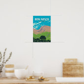 Poster Ben Nevis Écosse Voyage Art Rétro (Cuisine)