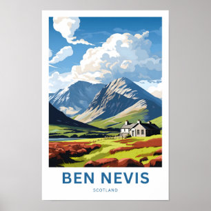 Poster Ben Nevis Scotland Travel Print
