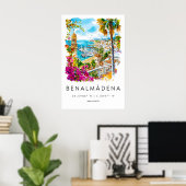 Poster Benalmadena Aquarelle 1 (Bureau à domicile)