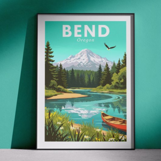 Poster Bend Vintage Oregon