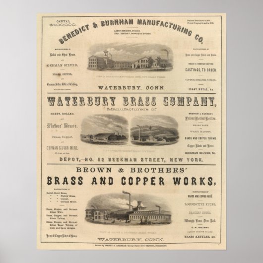 Poster Benedict et Burnham Manufacturing Company (Devant)