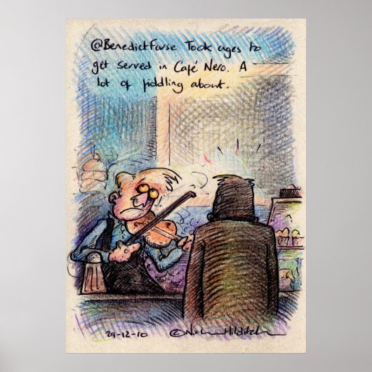 Poster @BenedictFarse tirage irkafirka (Devant)