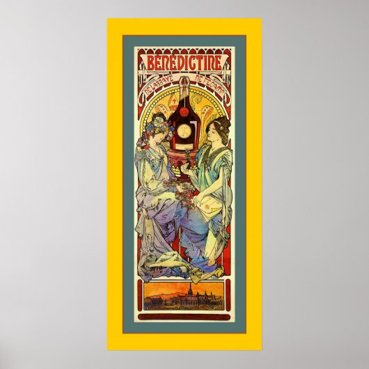 Poster Bénédictine ~ Publicité Vintage (Devant)
