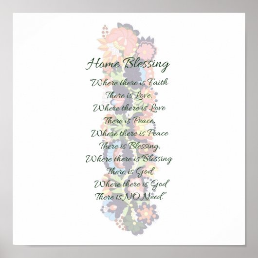 Poster Bénédiction à la maison (Devant)