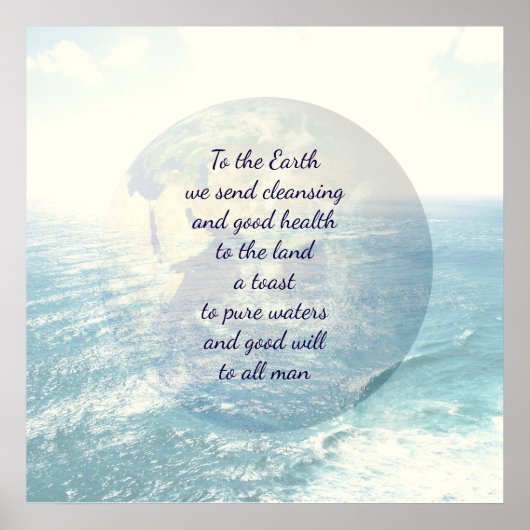 Poster Bénédiction de la Terre (Devant)