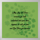 Poster Bénédiction de mariage irlandais - (Devant)