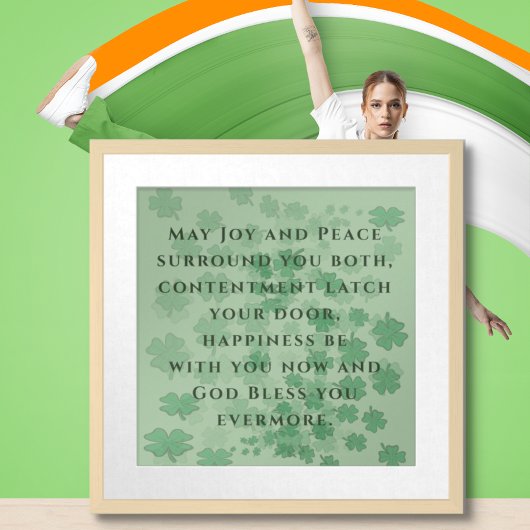 Poster Bénédiction de mariage irlandais - -