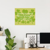 Poster Bénédiction de mariage irlandais - (Bureau à domicile)