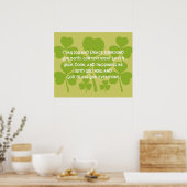 Poster Bénédiction de mariage irlandais - (Cuisine)