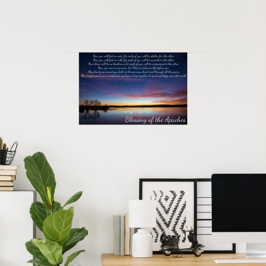 Poster Bénédiction des Apaches (Bureau à domicile)