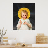 Poster Bénédiction du Christ enfant par Émile Munier CC00 (Cuisine)