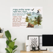 Poster Bénédiction Hébraïque pour la Chambre de Nursery d (Bureau à domicile)