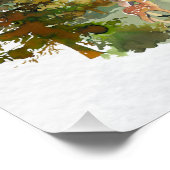 Poster Bénédiction hébraïque pour la pépinière de chambre (Coin)