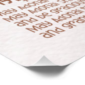 Poster Bénédiction hébraïque pour la pépinière de chambre (Coin)