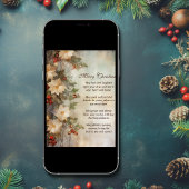 Poster Bénédiction irlandaise de Noël | Jolies fleurs d'h