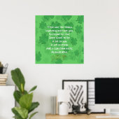 Poster Bénédiction Irlandaise - Quelqu'un à aimer (Bureau à domicile)