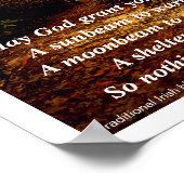 Poster Bénédiction irlandaise traditionnelle (Coin)