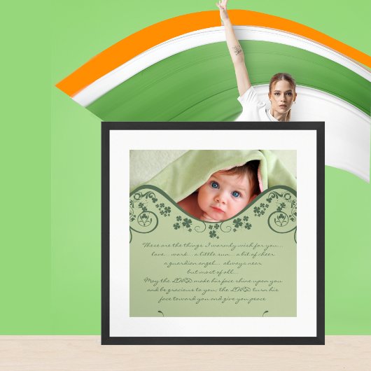 Poster Bénédiction irlandaise - un ange gardien toujours 